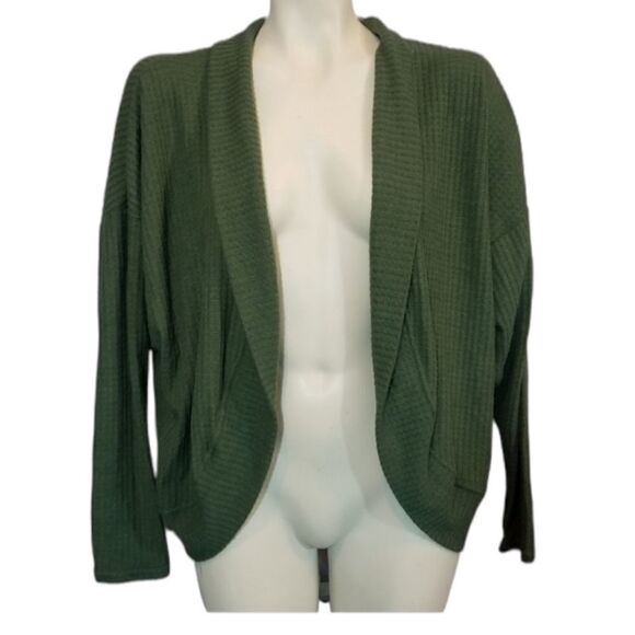 Socialite Forrest Green Cocoon Cardigan Size Small - Picture 1 of 5
